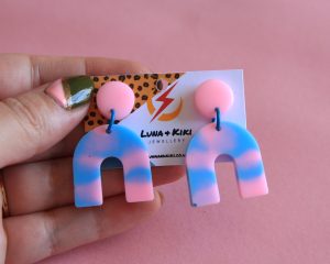 Small Arches - pastel tie dye