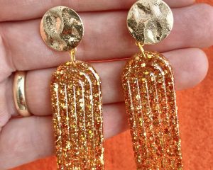 Art Deco Earrings - gold